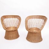 Corolla chair in rattan