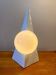 Vintage pyramid lamp in ceramic and glass by Massive Lighting, 1980s