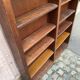 Étagère vintage d'époque en bois massif faible profondeur