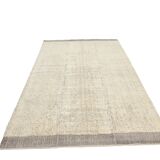 6x10 Gray Beige Modern Vintage Rug, 195x300Cm