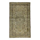 Turkish Anatolian Handmade Vintage Rug 253 cm x 151 cm