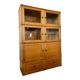 Old MD storage furniture bookcase design Martin Dupuis light oak 1950s vintage