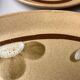 Flat plates and oval dish Sarreguemines 1970s Chamonix