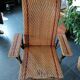 Chaise longue fauteuil rotin 1900's