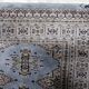 Vintage Uzbek Bukhara handmade rug 95 cm x 147 cm 1950s