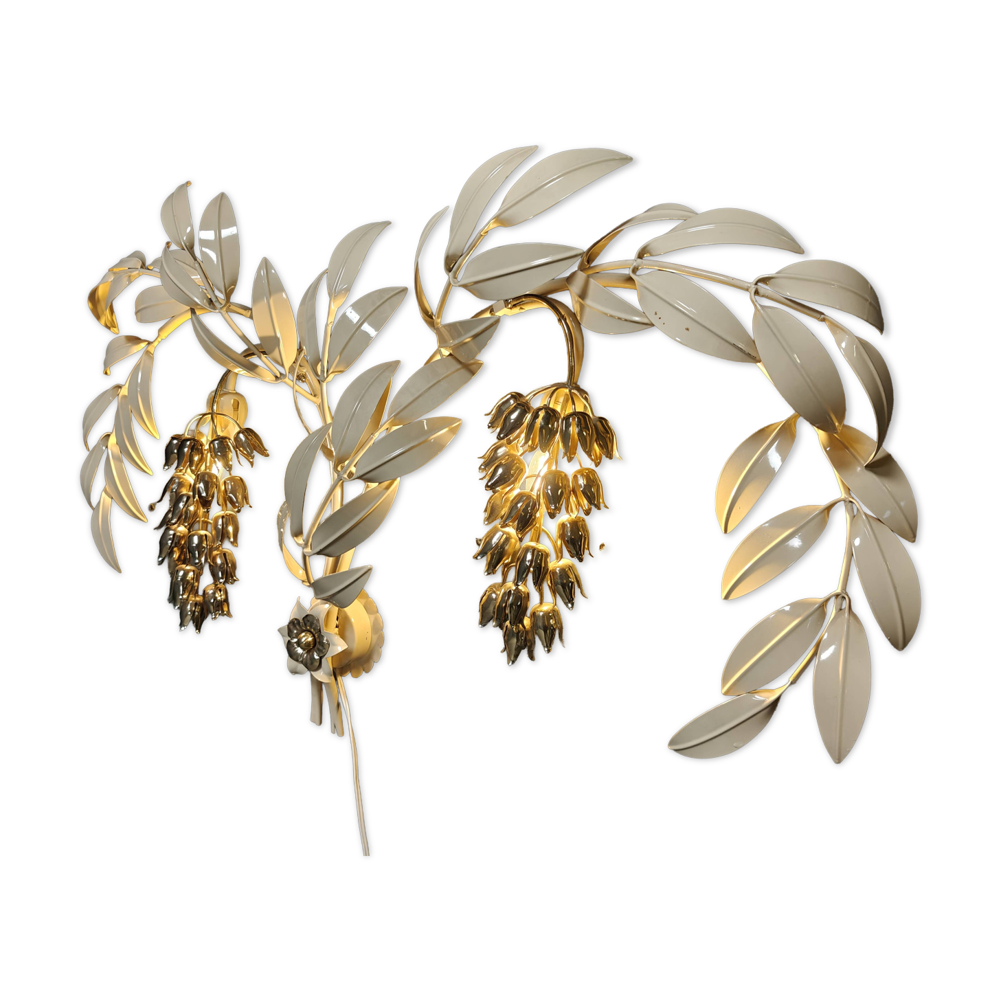 Vintage tulip wall lamp by Hans Kögl , 1970s