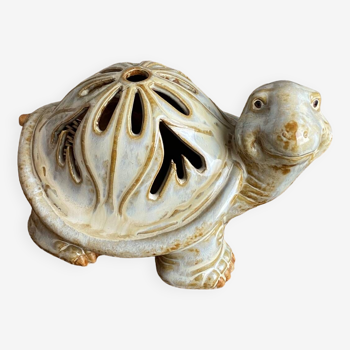 Ceramic turtle candle holder