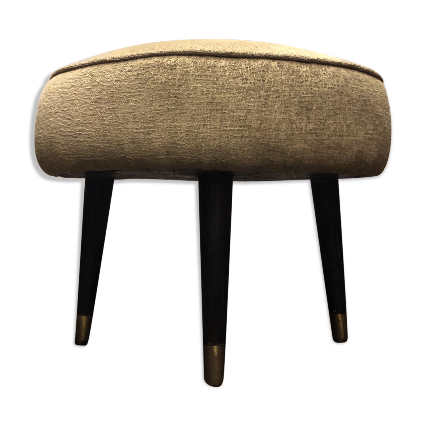 Vintage mid century atomic footstool