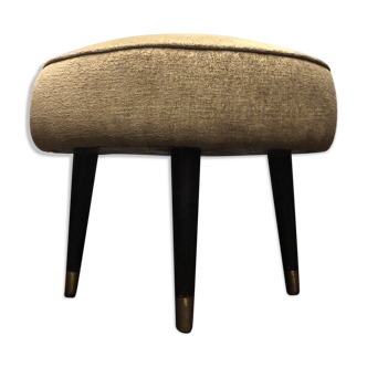 Vintage mid century atomic footstool