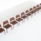Niels Otto Moller model 80 dining chairs in rosewood Denmark 1960