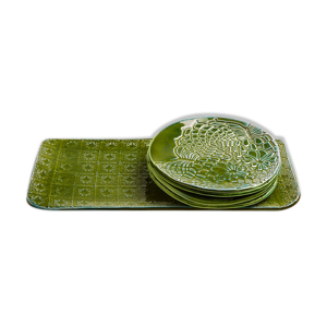 Set de 4 assiettes et - plat