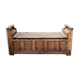 Banc d'église coffre en bois XVIIIème