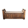 Church bench wooden chest 18th