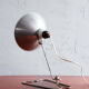 Industrial czechoslovak metal table lamp, 1960s