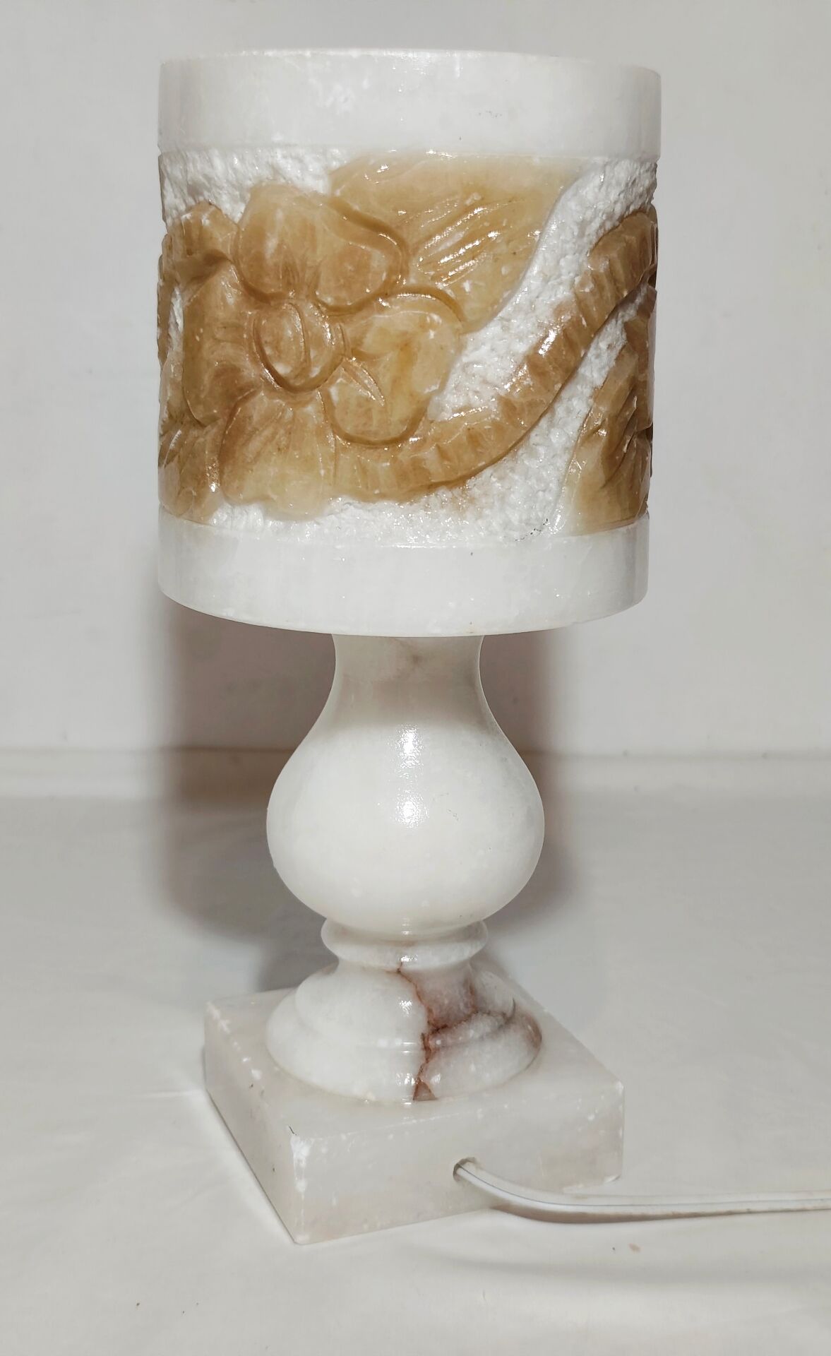 Lampe de table en albâtre, Espagne, années 1960
