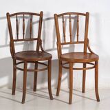 Anciennes chaises Thonet en bois courbé (vers 1920). Ensemble 4 pièces #14