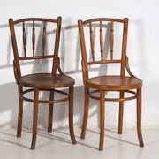 Antique Thonet bentwood chairs (circa 1920). Set of 4 pieces #14