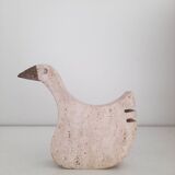 Fratelli Manelli travertine goose sculpture
