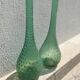 Two large blown glass vases
