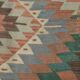 6x10 Decorative Rug, Soft Vintage Kilim Rug, Mint Green Area Kilim Rug,