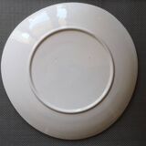 Assiette en céramique craquelée - Motif coq - Années 1960