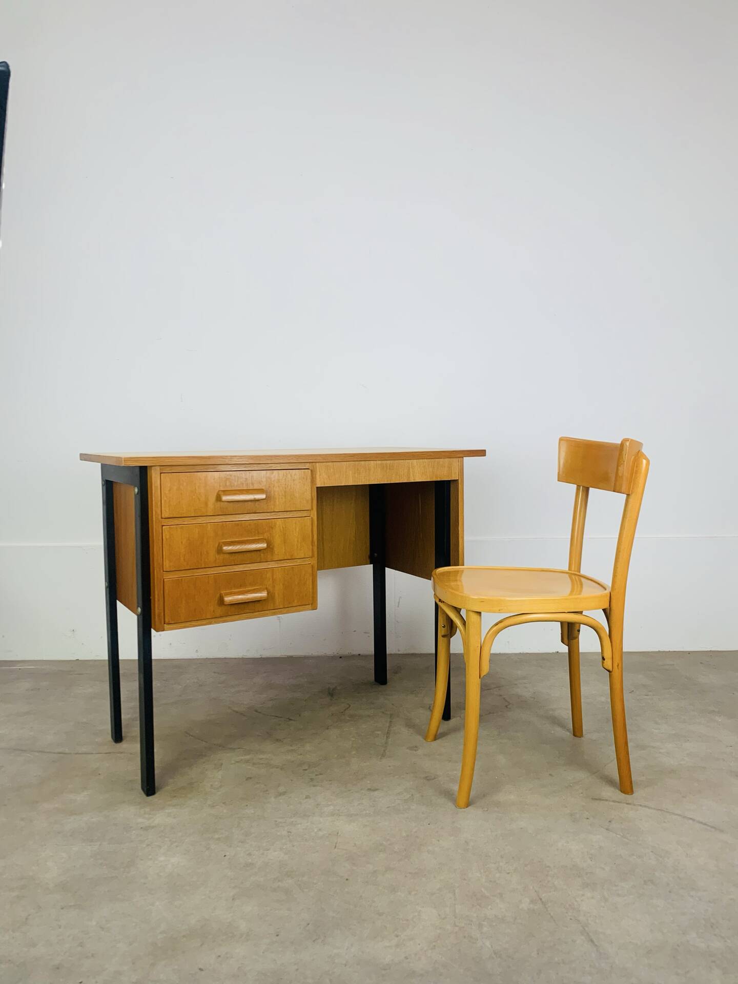 1960s vintage desk with chair