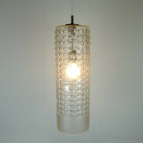 Cylindrical staff lamps pendant light bubble glass etched glass design rolf krueger 1967