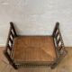 Turned wooden bench