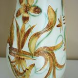 Zoomorphic ceramic pitcher vase from the 60s, signed Helguen Keraluc Quimper