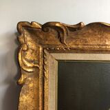 Oil on canvas painting of flowers