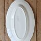Ravier vintage Sarreguemines ivory earthenware – Scalloped rim
