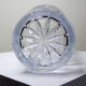 Large vintage cut and moulded crystal vase 80-2000 Bohemia Czechoslovakia