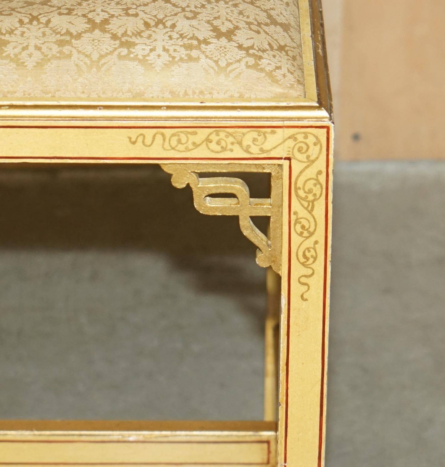 Chinoiserie dressing table in walnut with stool