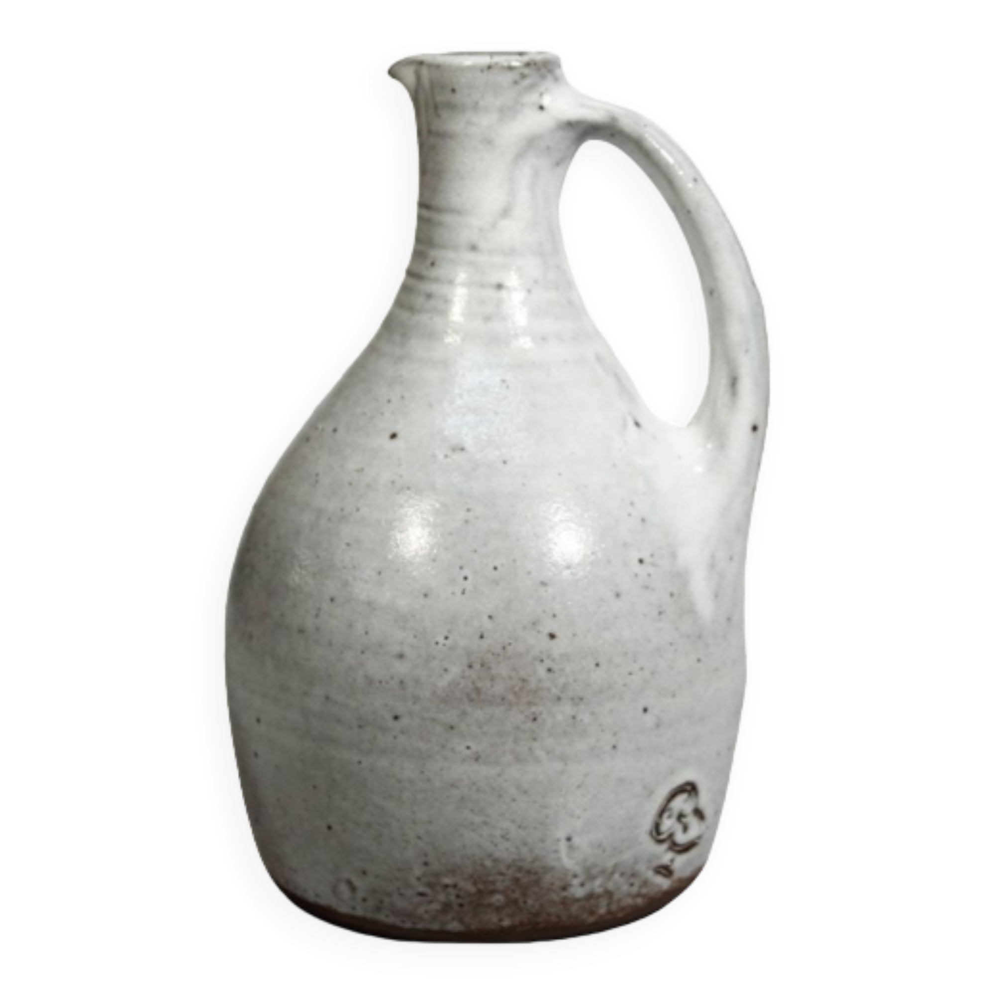 Pichet grès vintage Jeanne et Norbert Pierlot à Ratilly