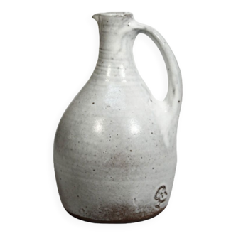 Vintage stoneware pitcher Jeanne and Norbert Pierlot in Ratilly