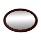 Antique Oval Mahogany Wall Mirror