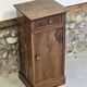 Small piece of furniture / bedside table in burr walnut