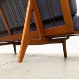 Mid-century minimalist teak canapé by Orla Mølgaard Nielsen for France & Søn / France & Daverkosen.