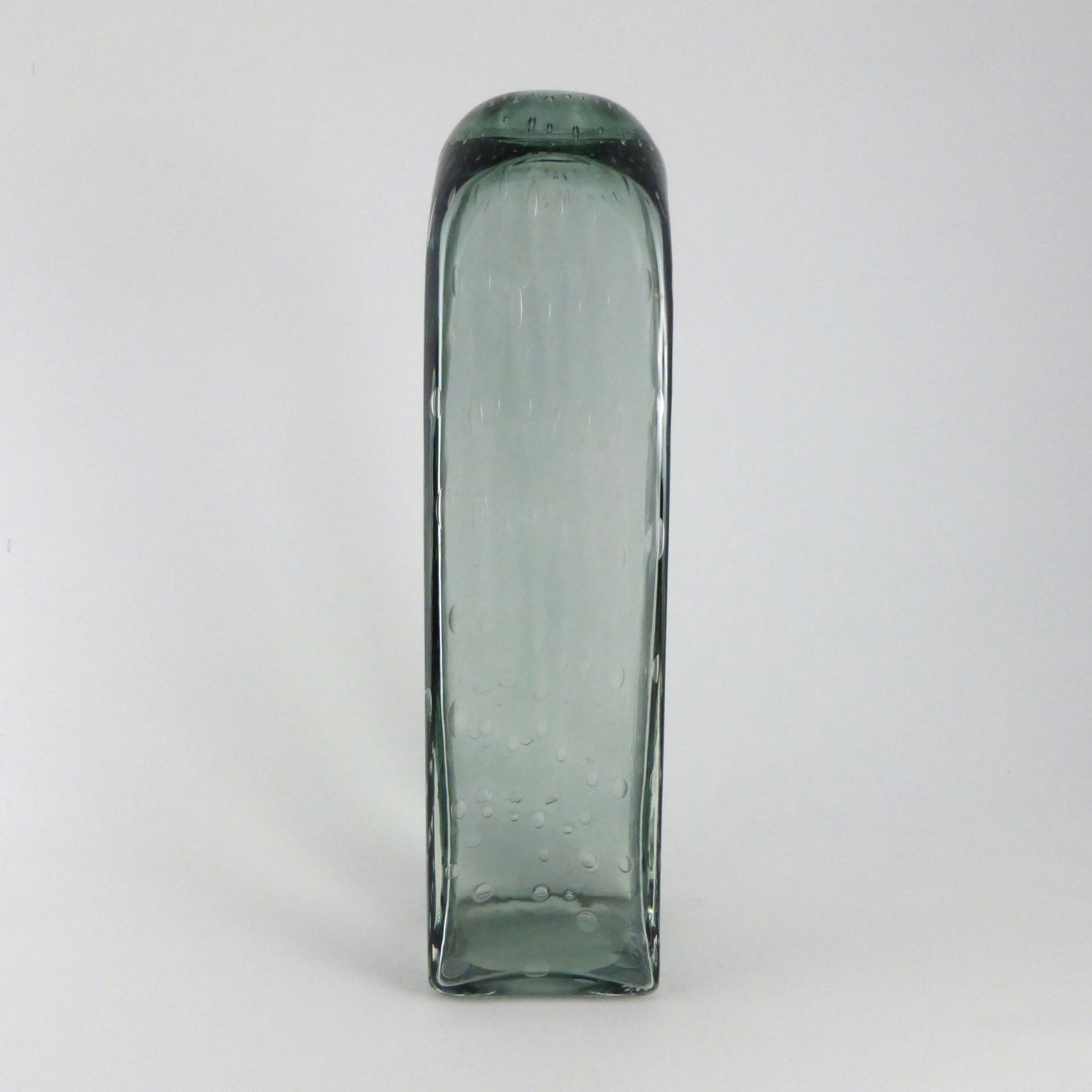 Vase en verre bullé