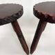 tripod stool with raw charm