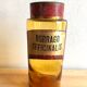 Old pharmacy bottle "Borrago Officinalis" brown glass