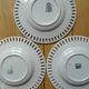 Kg luneville "reverber" 6 pierced plates antique earthenware flowers ø14.5 cm