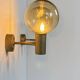 Pair of vintage Holophane wall sconces in opaline glass, France, 1950.