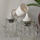 Paire de suspensions verre bulles vintage