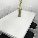 Stylish Ludwik table + 6 chairs. After professional renovation.