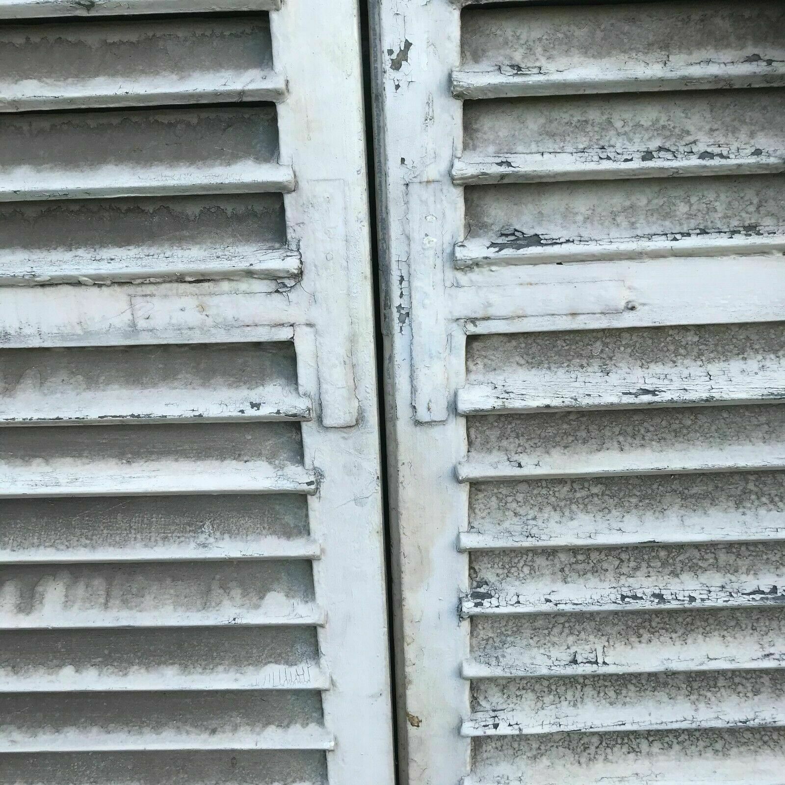 19th century painted solid oak shutter