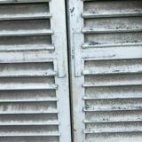 19th century painted solid oak shutter