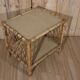 Small vintage rattan side table