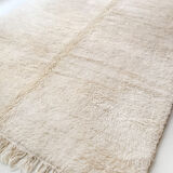Moroccan Berber carpet Beni 0uarain ecru uni 297x202cm