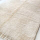 Moroccan Berber carpet Beni 0uarain ecru uni 297x202cm